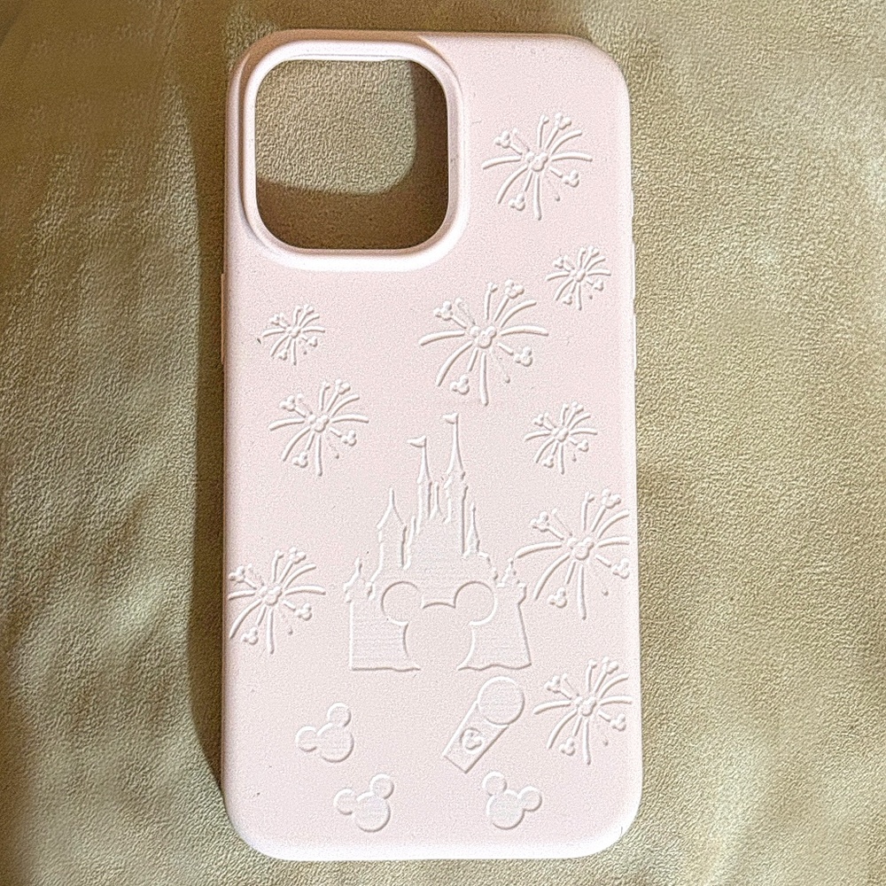 Iphone 15 Pro Max Case - Disney Mickey - Silicone - Pink - New